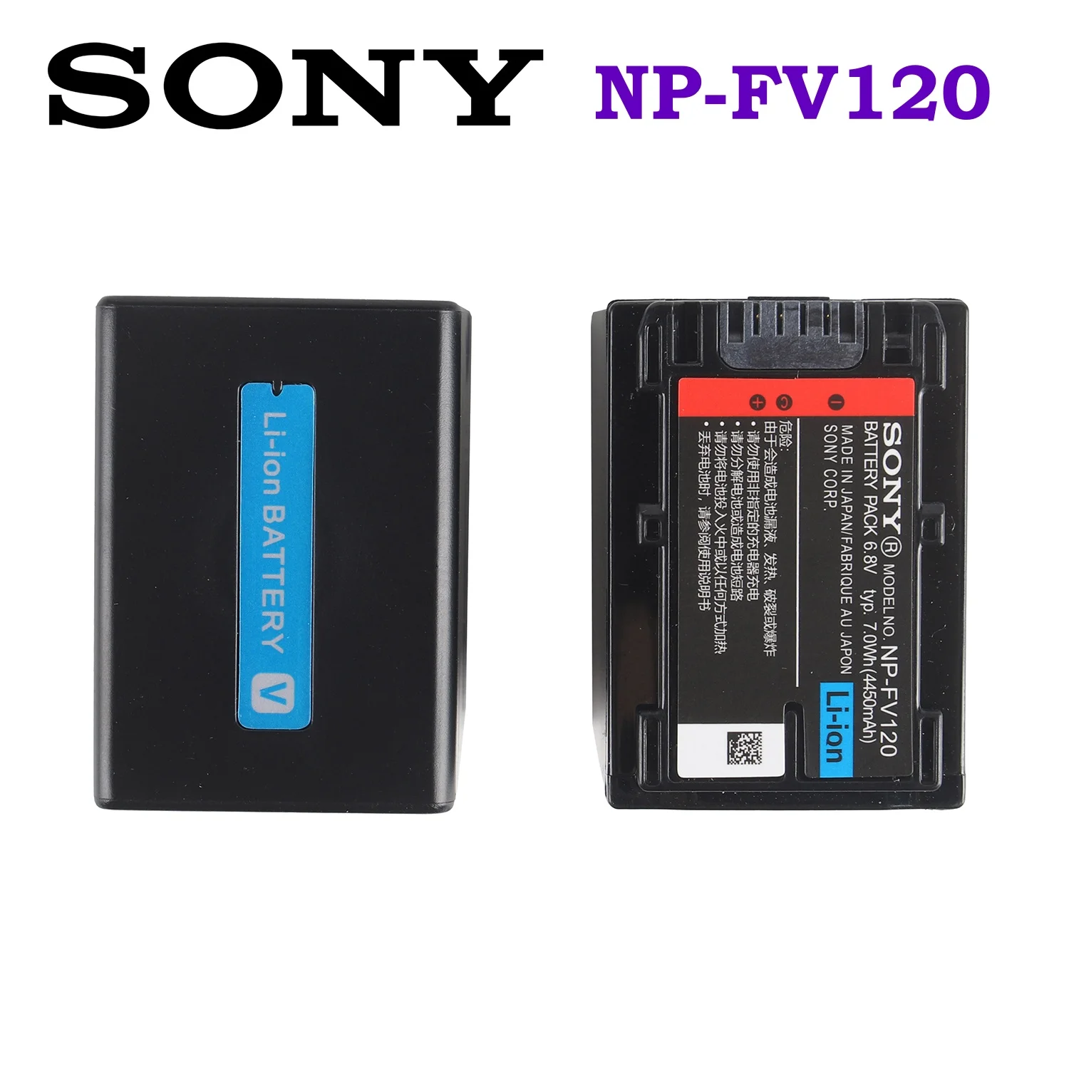 Original NP-FV120 NP FV120 Battery for Sony NP-FV100 NP-FV50 FV30 FV70 FV90 HDR-PJ620 CX700 VG30E PJ790E AX700 Camera 4450mAh