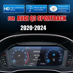 For Audi Q3 Sportback 2020 2021 2022 2023 2024 GPS Car Navigation Tempered Protection Film LCD Screen Sticker Film Accessories