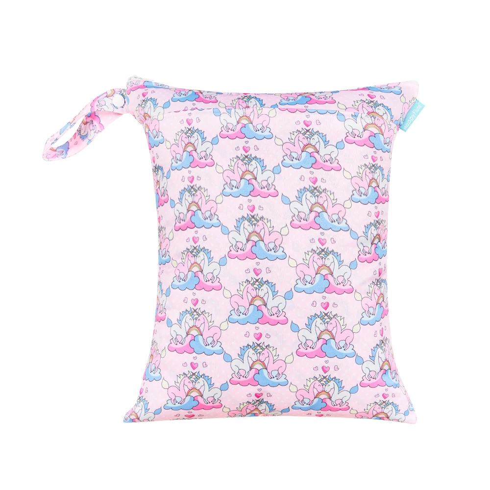 حقيبة تخزين مقاومة للماء بلون عشوائي من Elinfant، حقيبة كبيرة الحجم 26 × 36 سم للاستخدام الخارجي والرطب والجاف، حقيبة حفاضات محمولة #3