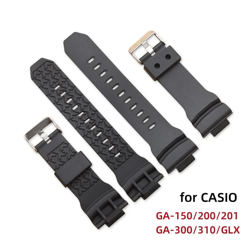 Silicone Watch Strap for Casio GA-150 GA-200 GA-201 GA300 GA310/GLX Diving Sport Men Women Watchband Bracelet Accessories