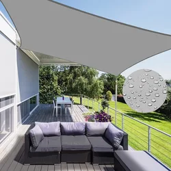 Outdoor Shade Sail, 300D poliéster impermeável UV-Proof Toldo, Sunshine Canopy para terraço, garagem, quintal, jardim, etc