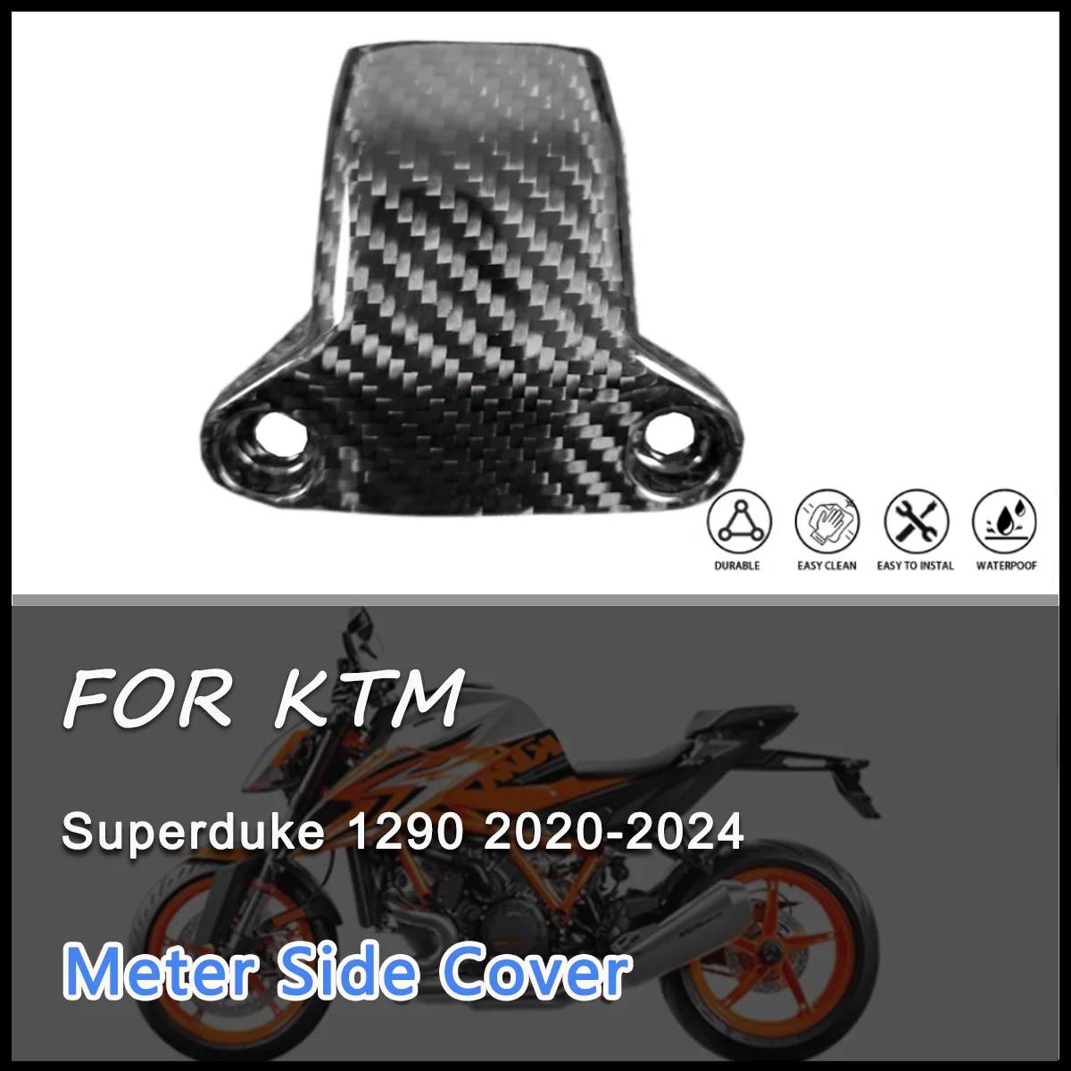 

For KTM 1290 Super Duke 2020 2021 2022 2023 2024 3K 100% Dry Carbon Fiber Motorcycle Accessories Side Panel Guard