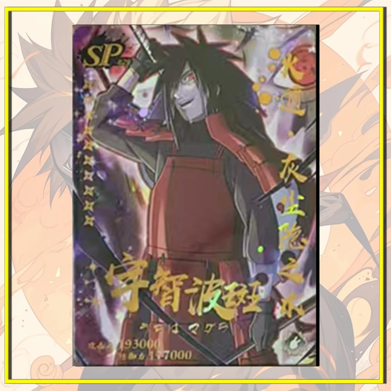 Anime NARUTO SP SSP card Uchiha Madara Orochimaru Yakushi Kabuto Rare cards boy Toy collection surprise Birthday Christmas gifts