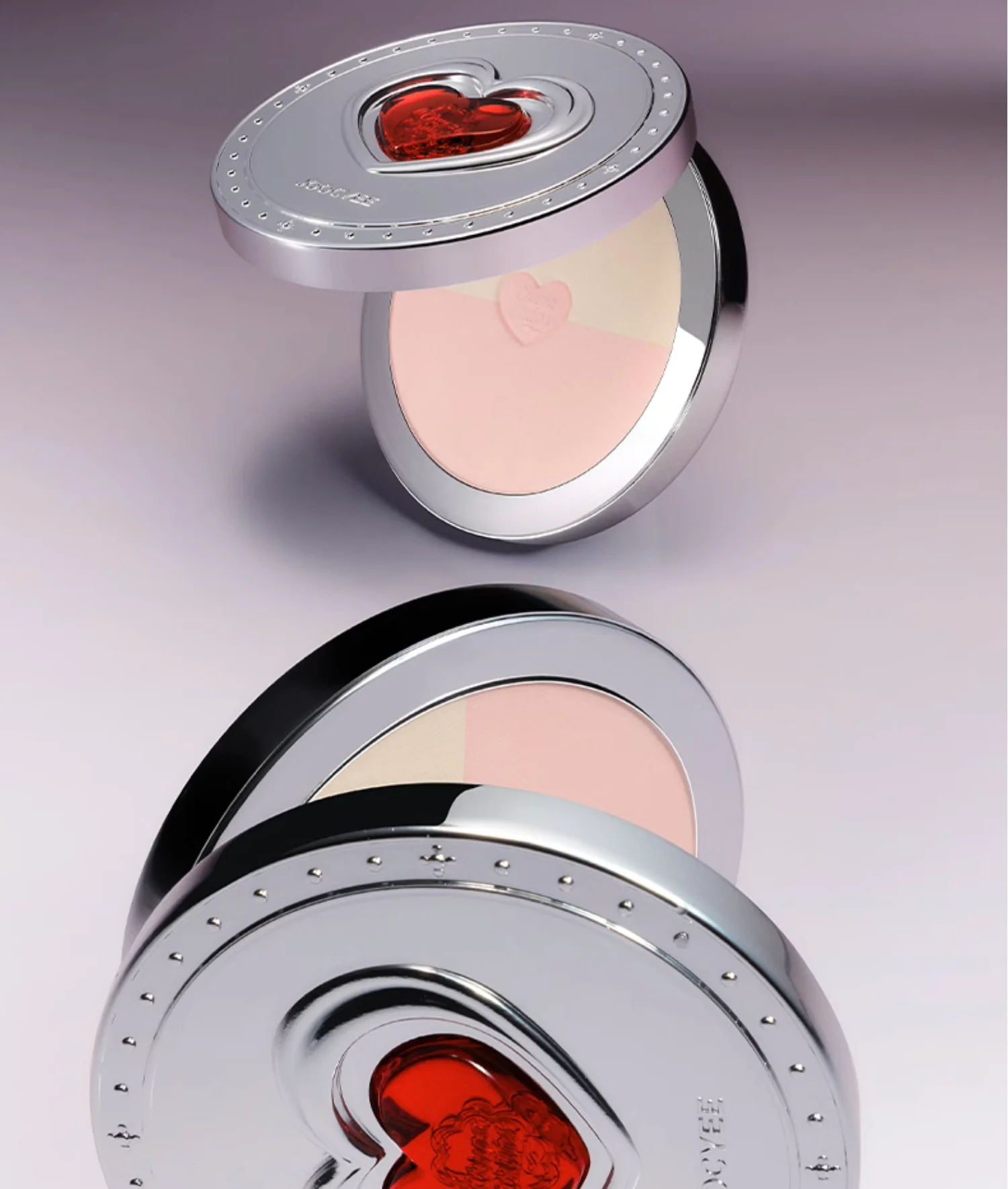 Joocyee Jewel Bead Lollipop Series Heart-shaped Cream Blush Lipstick Multiuse Highlighter Setting Powder Glazed Rouge Makeup