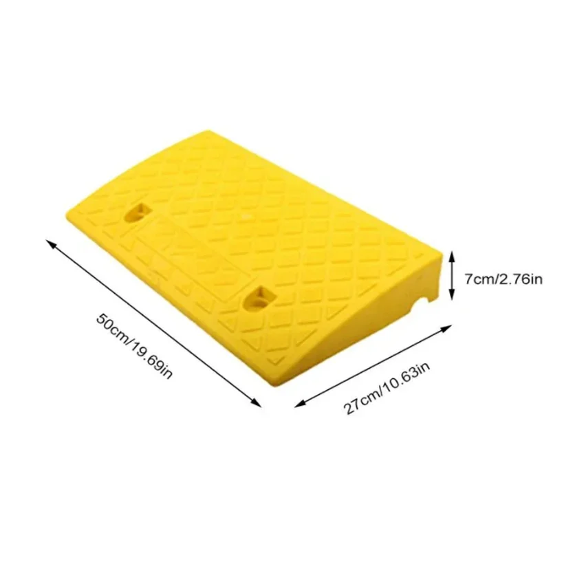 Car Access Ramp Triangle Pad Speed Reducer Durable Threshold for Automobile Motorcycle Heavy Wheelchair Duty Rubber Wheel