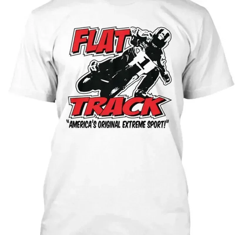 Flattrack Original Extreme Sport Flat Track Americas T Shirt Made In Usa S 5Xl