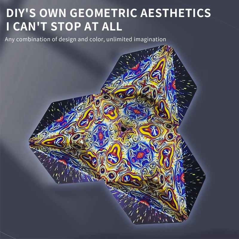 مكعب مغناطيسي متغير هندسي ثلاثي الأبعاد لتخفيف الضغط والتفكير للأطفال ألعاب ألغاز مكعب الضغط