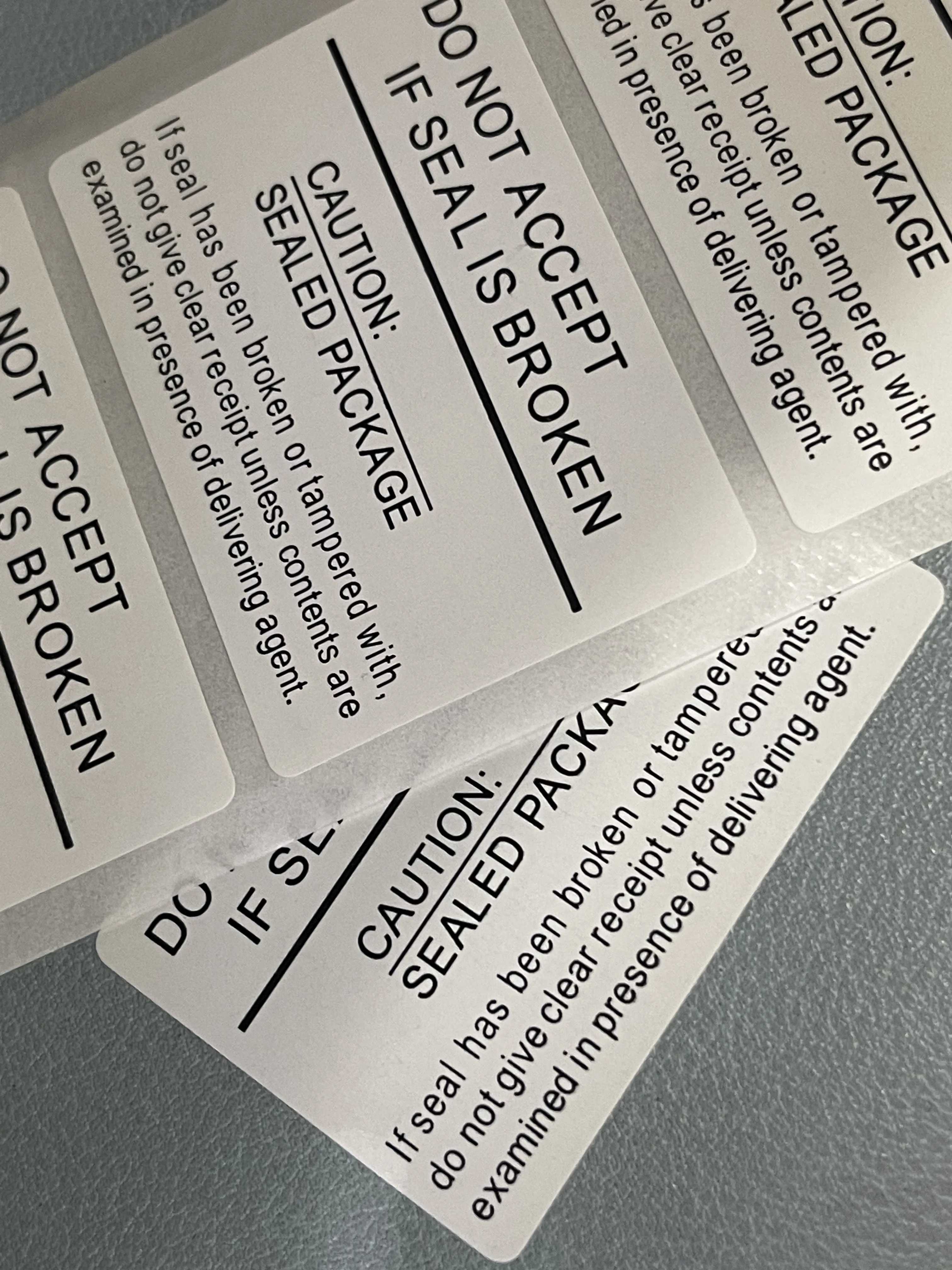 100pcs/lot 5 X 3.5 CM Seal Label Sticker For Sam LG Phone Package box sealing strip Free Ship