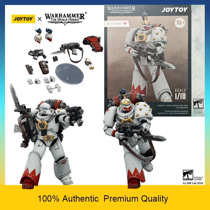 Auf Lager JOYTOY Warhammer The Horus Heresy White Scars MKVI Tactical Legionary 1/18 Artikulierte Actionfigur Sammlermodell