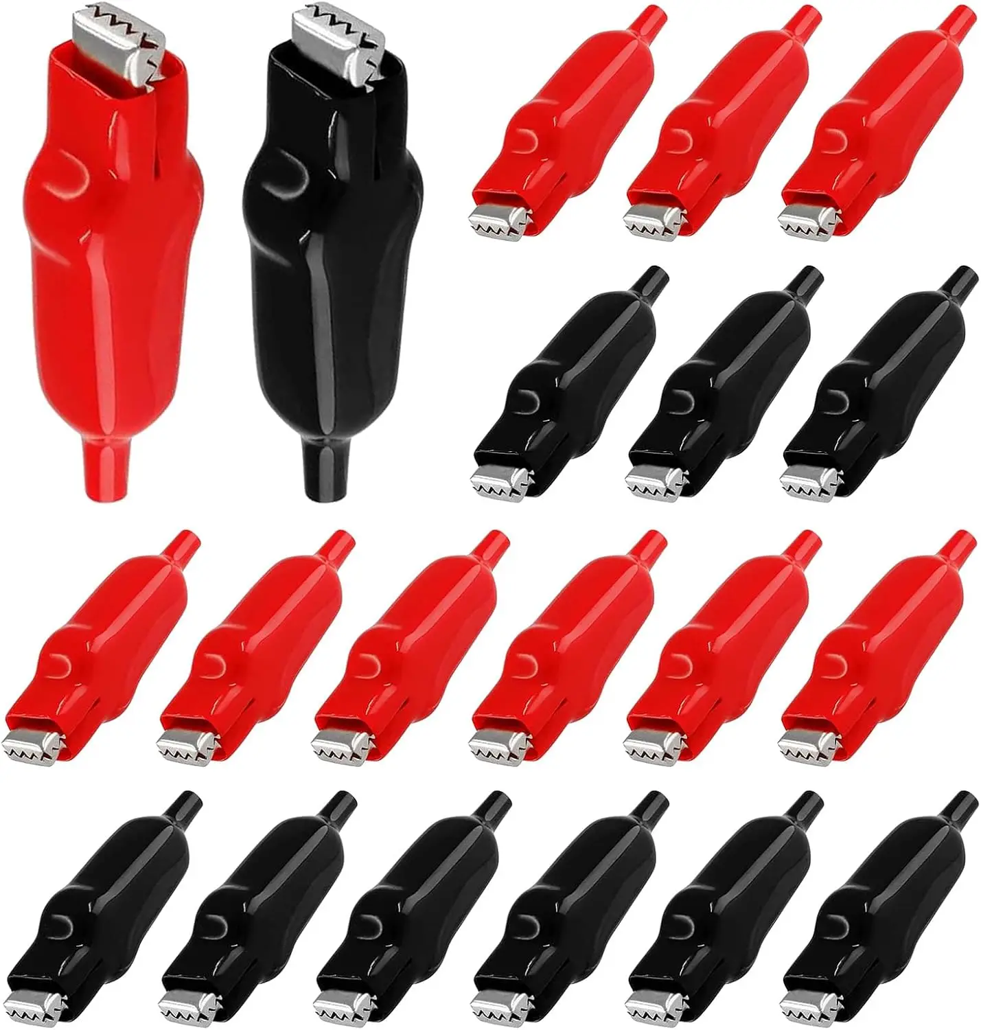 20PCS / 10PCS / 2PCS 헤비 듀티 악어 클립 전기 20A 절연 스프링 장착 자동차 배터리 트럭 운전사 점프 스타트 클램프