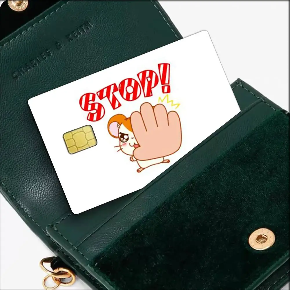 H-Hamtaro  Waterproof Film Skin Cover Credit Card Stickers Debit Front Bank Bus Pass