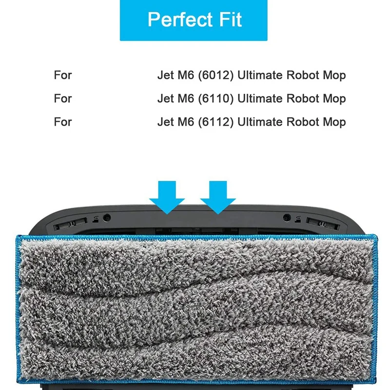 For Irobot Braava Jet M6 Robot Replacement Washable Mop Pads Vacuum Cleaner Accessories Reusable Wet Wipes