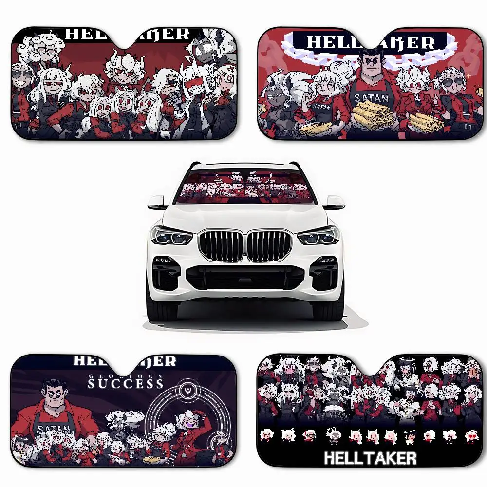 Helltaker Windshield Sunshade Car Window Windscreen Cover Sun Shade Auto Sun Visor Car-covers Car Solar Protection