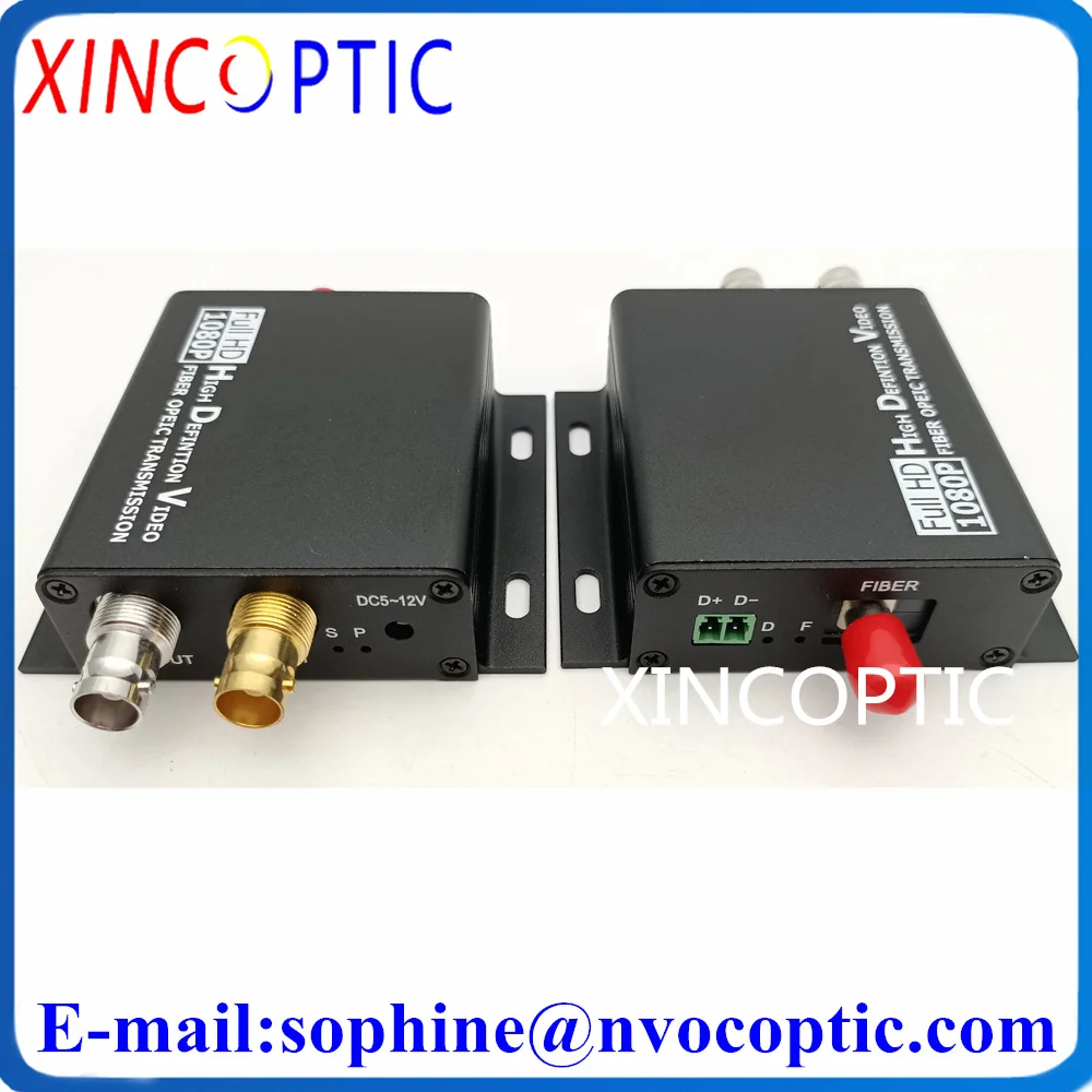 1Ch 30Hz Mini HD-SDI to Fiber Converter с RS422/RS485 Reverse Data и Tally,SMF,FC Connector 20KM, Fiber Transmitter and Rec