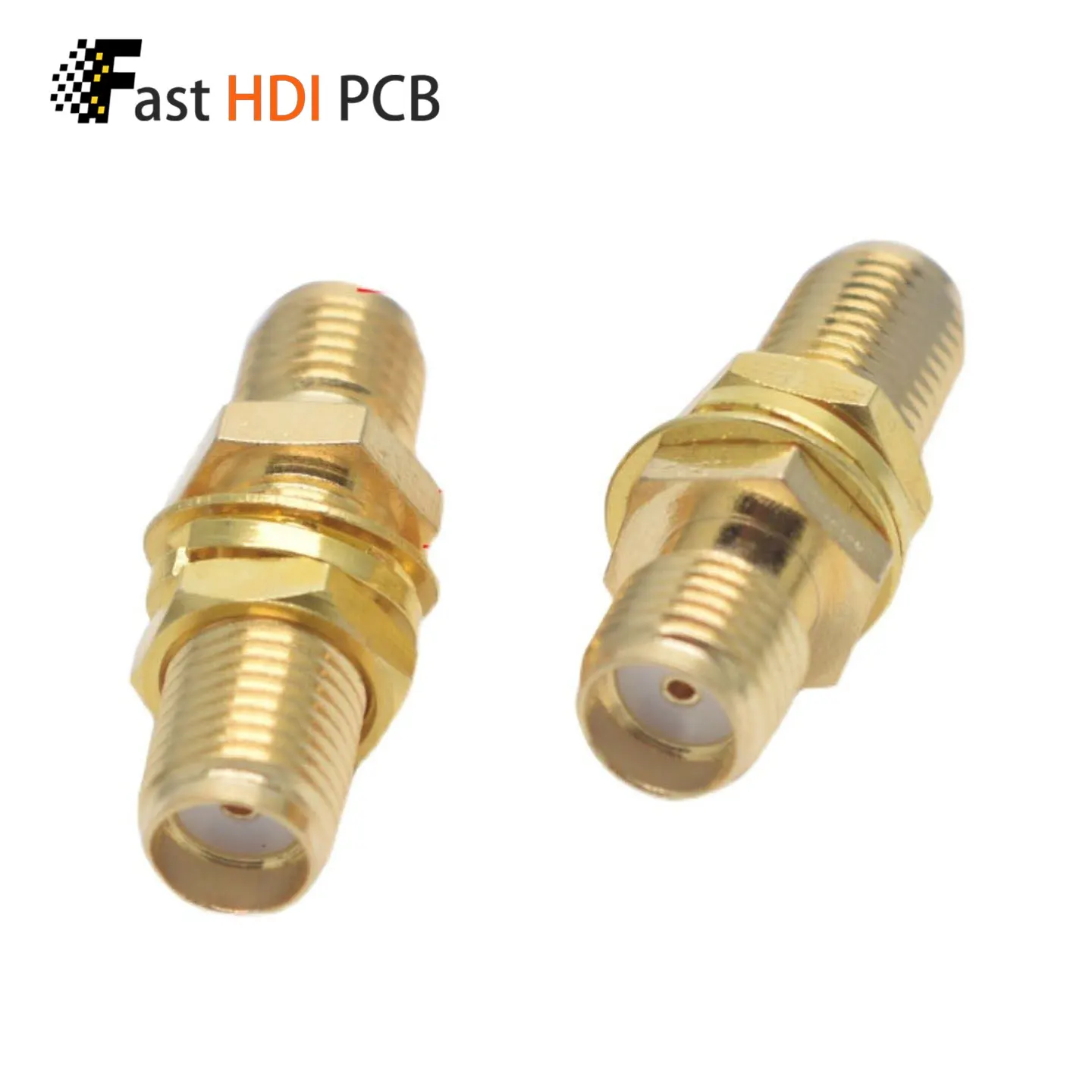 SMA Female to SMA Female Adapter with Nut and Washer SMA-KKY Bulkhead Mount Double Female Jack Straight RF Coaxial  for Antenna
