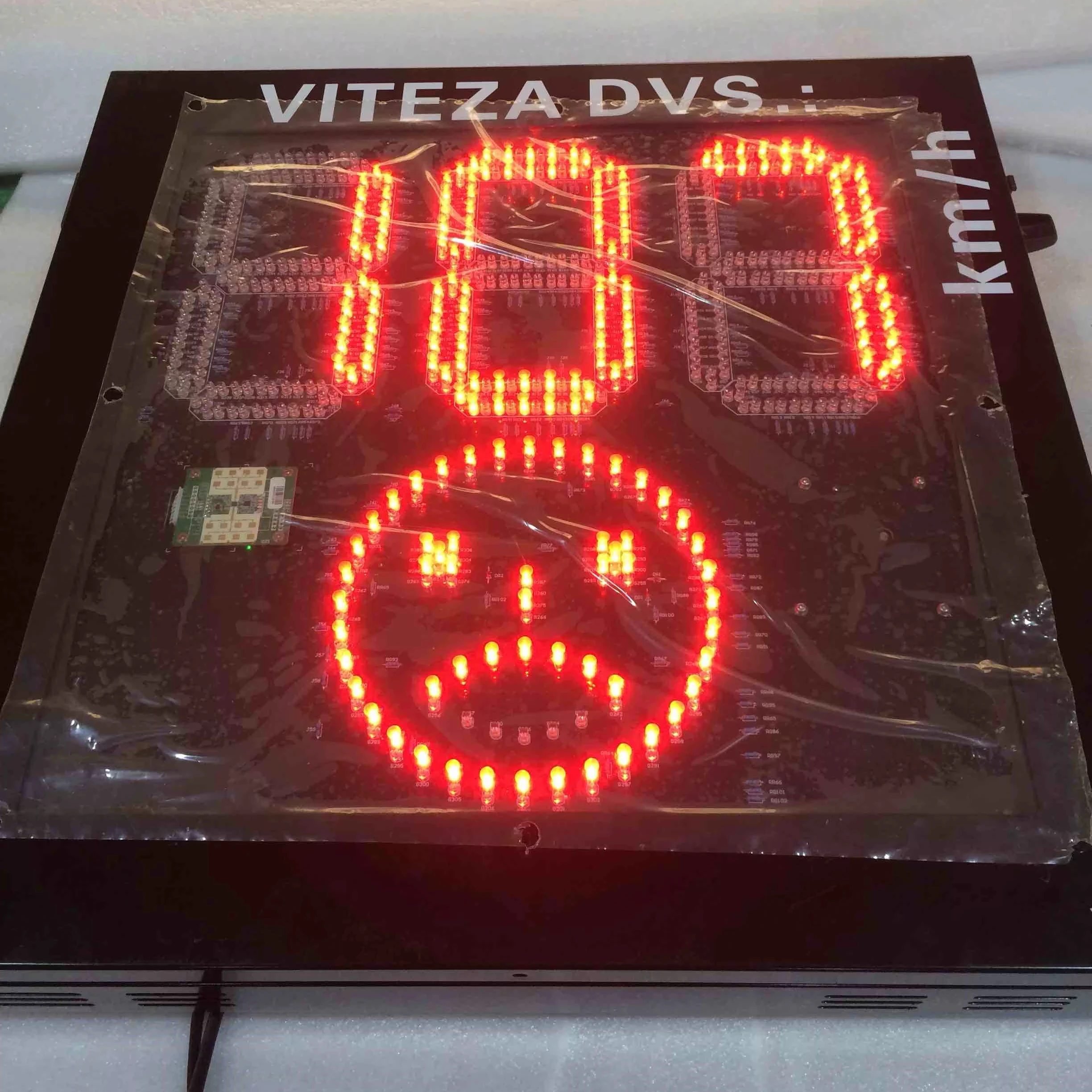 

Radar Speed Detector With Smiling And Crying Face For Traffic Vehicle Capture Solar Radar Speed Detector For Road Safety