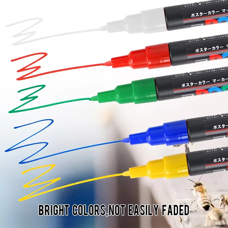 1 قطعة علامة تربية النحل القلم ملكة النحل ماركر 5 ألوان اختياري لا تتلاشى معدات تحديد النحل أدوات تربية النحل لوازم النحل