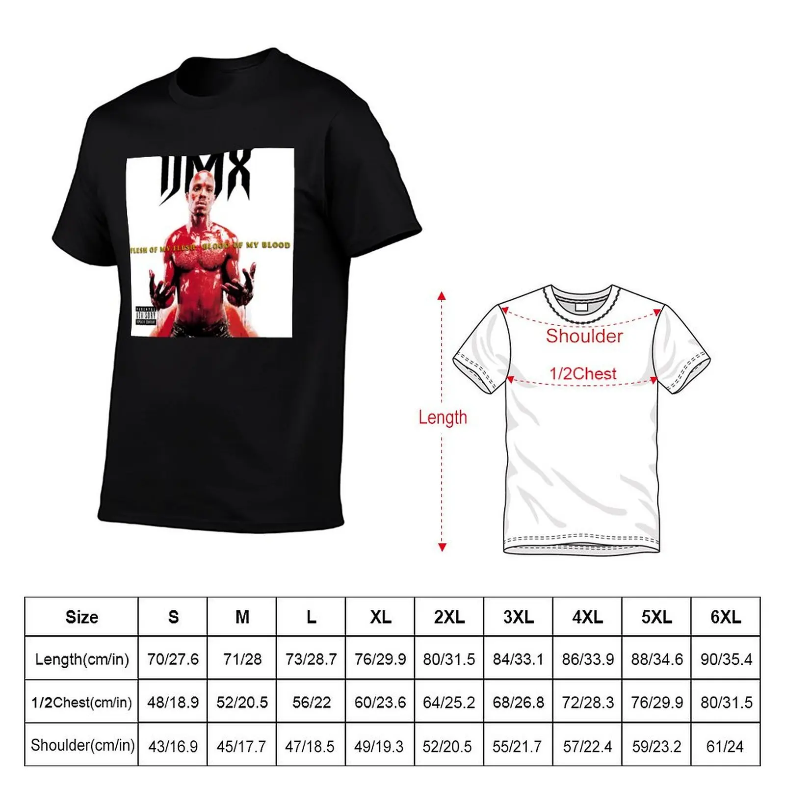 Flesh Of My Flesh, Blood Of My Blood': DMX's Great Hip-Hop T-Shirt Large Size Casual Short Sleeve Top