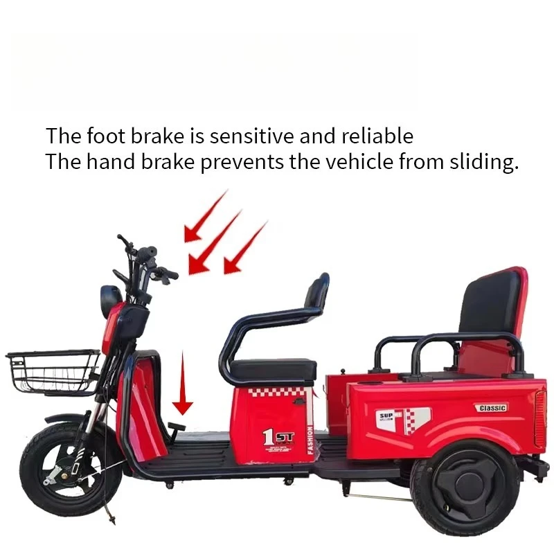 

Electric City Tricycle 600W High Power Upgradeable Wattage Electric Bicycle Lead Acid Battery City Electric Bicycle Adult