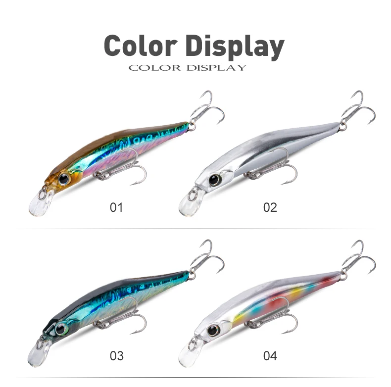 Künstler FR Silence Sinking Minnow Angelköder 80 mm 105 mm Jerkbaits Gute Action-Wobbler Hochwertige harte Köder Wolfsbarsch – Detail 9