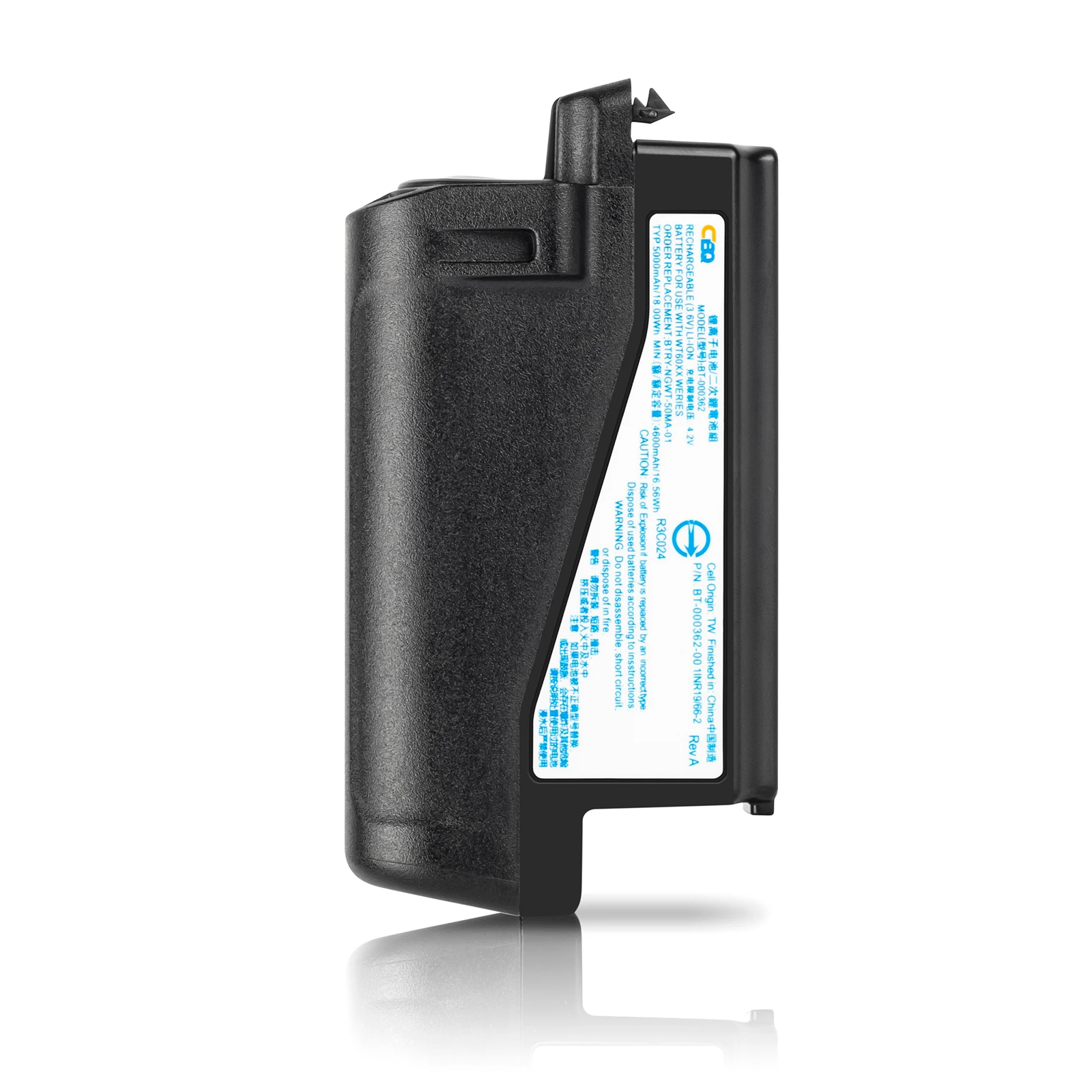 Replacement Battery for Zebra WT6000 Series Wearable Computer | 5000mAh 3.6V | Model BT-000362 / BTRY-NGWT-50MA-01