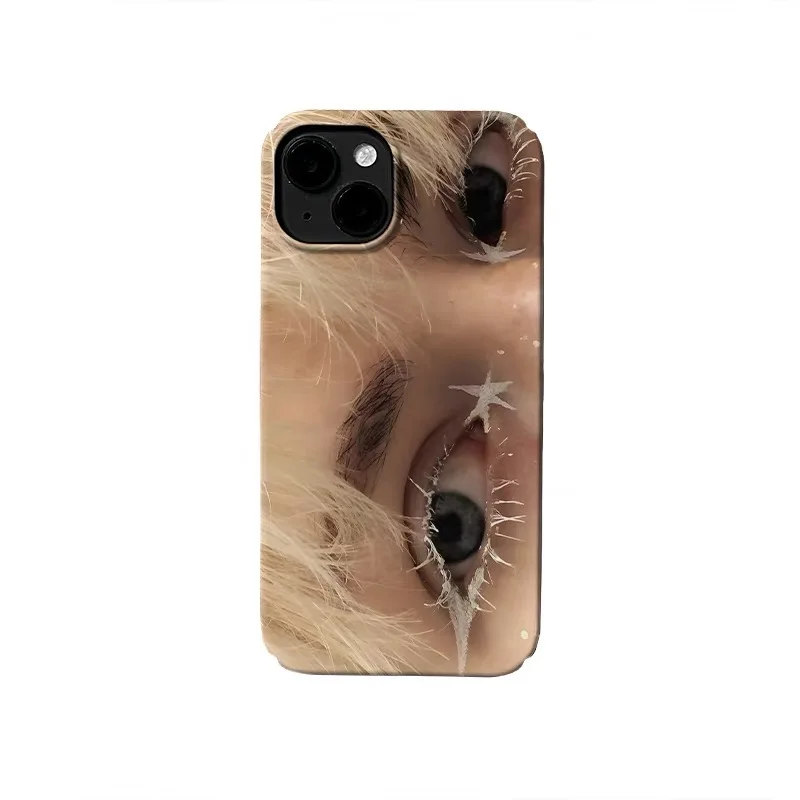 

Yellow Hair Eyes Stars Phone Case for IPHONE 17 Air 16E 15 PROMAX 14 Plus 13 12 MINI 11 PRO 16Plus XR XS MAX Acrylic Phone Cover