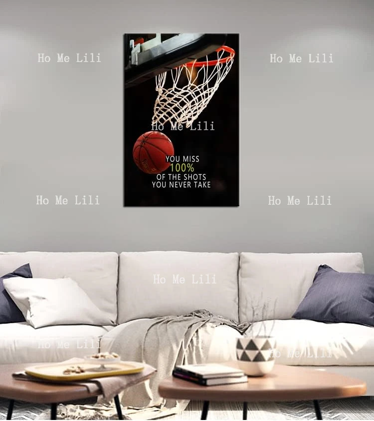 Inspirational Sports Star Quotes Canvas Wall Art Motivational Positive Affirmation Poster Decor Print Wall Decor