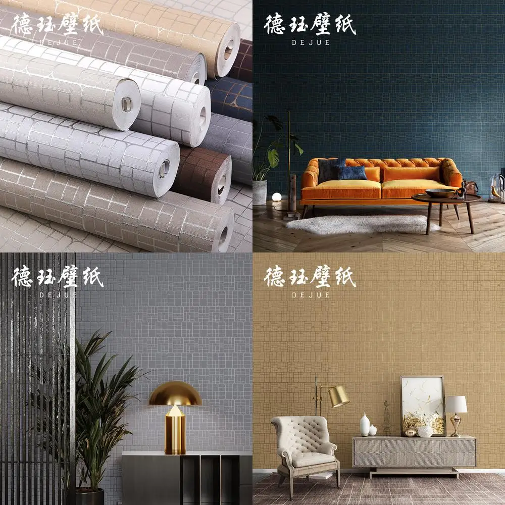 

Скандинавские современные простые золотистые, серебристо-серые обои с геометрическим узором для гостиной, спальни, акцентная стена