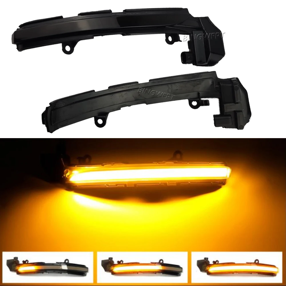 Car Sequential Turn Signal Light Blinker Accessories For Jaguar XE XF XJ F-TYPE XK XKR I-PACE X250 X260 Rear Mirror Indicator