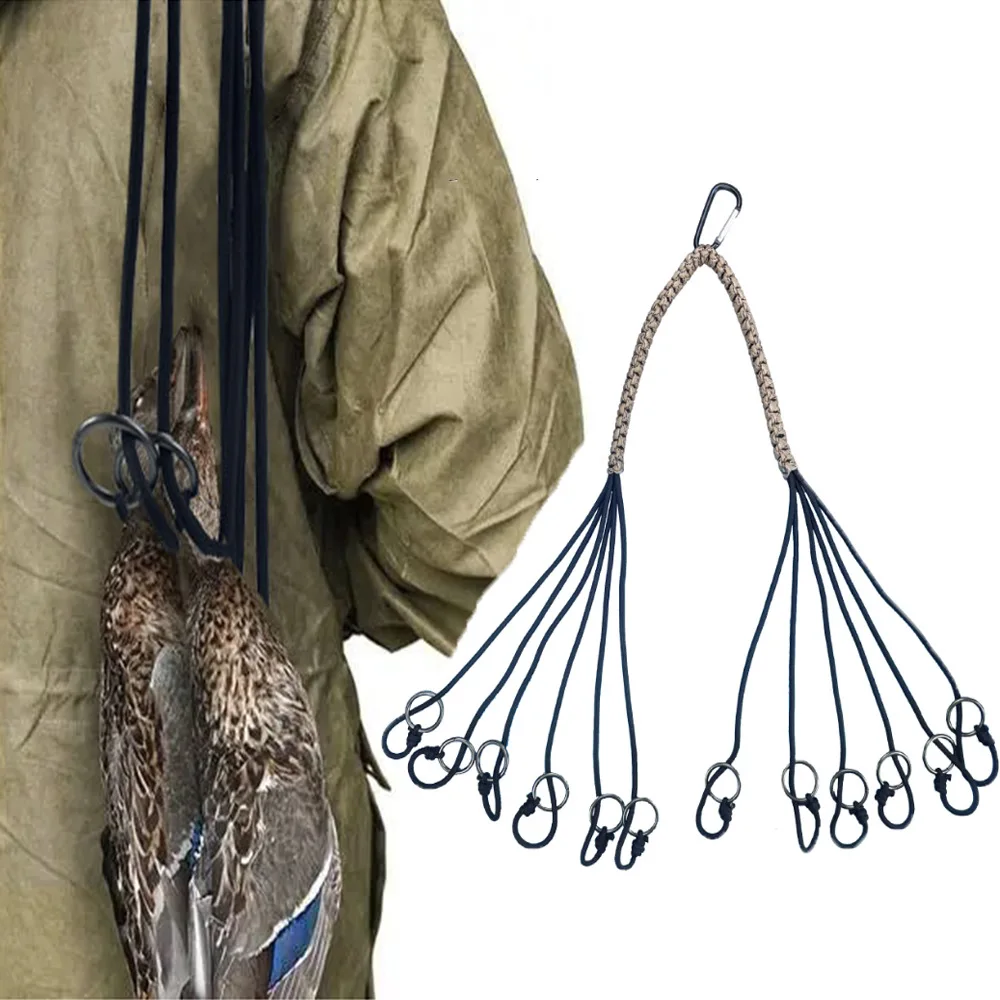 

Waterfowl Duck Carrier Lanyard -Outdoor Lanyard with 12 Rings For Duck /Bird/Turkey/Mallard Hunting Supplies