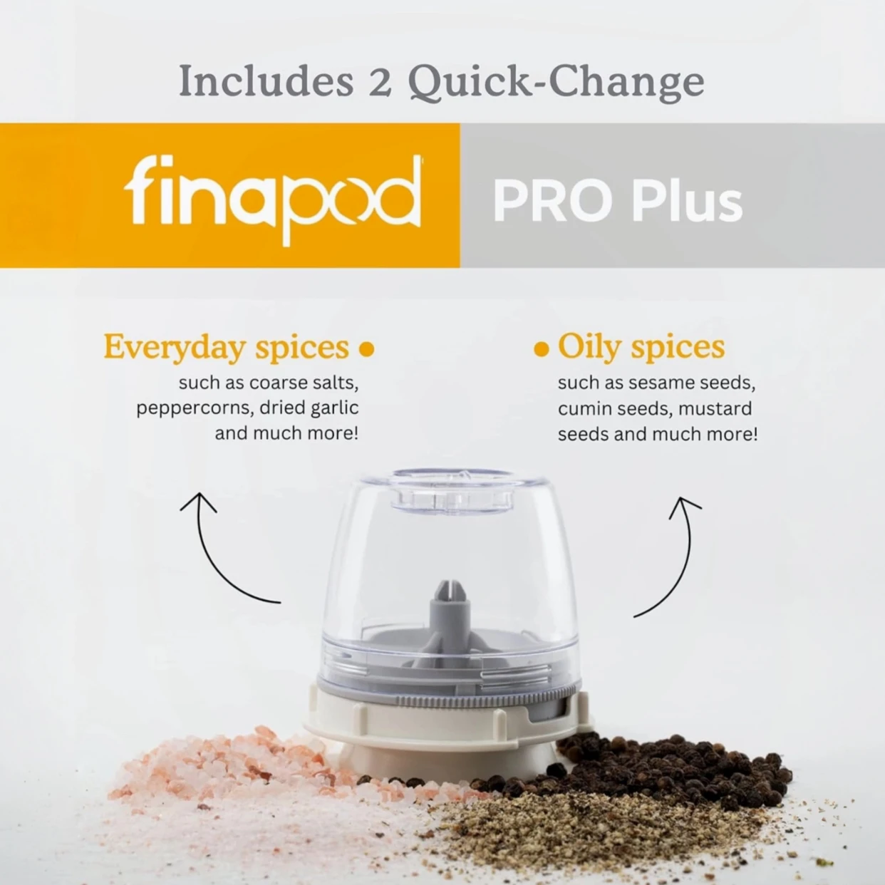 مطحنة توابل كهربائية متعددة الوظائف، جراب بمفتاح واحد يتغير بدون خلط النكهة مع مطحنة خشونة قابلة للتعديل #5