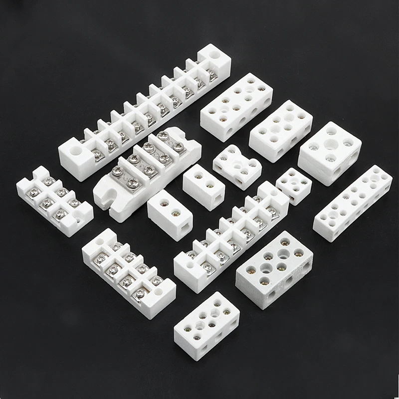 Ceramic Terminal High Temperature Resistant Terminal Block for High Temperature Heating Equipment Electric Wire Connector