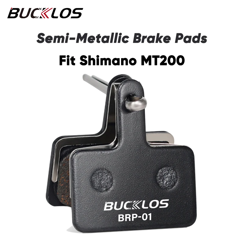 

BUCKLOS Brake Pads Fit B01S B03S B05S Bicycle Semi-Metallic Disc Brake Pads for SHIMANO MT200 Durable MTB Road Bike Brake Pads