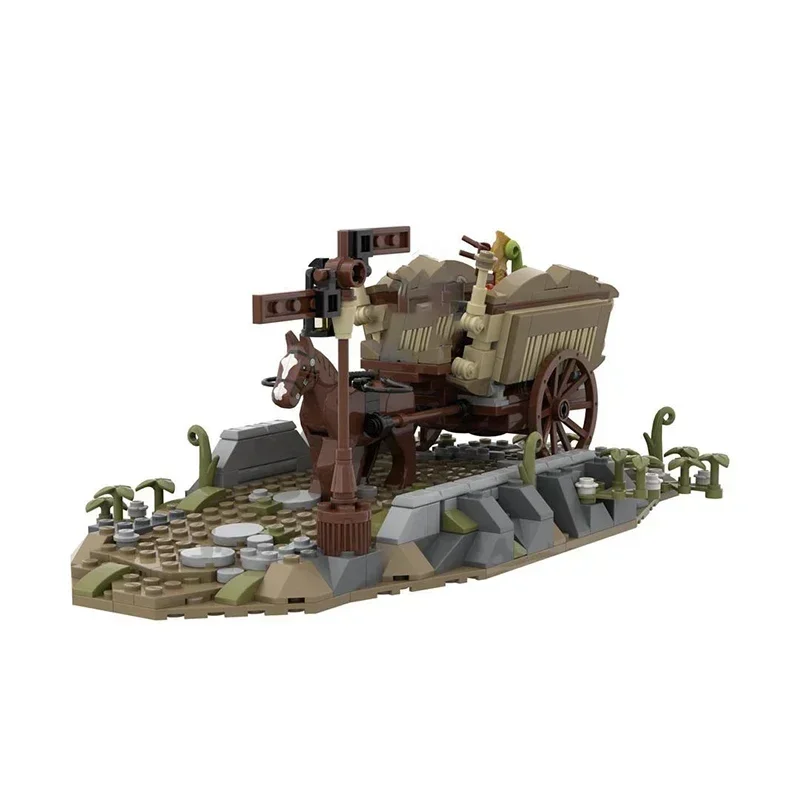 Magical Rings Movie Model Moc Building Bricks Medieval Carriage Blocks Toys