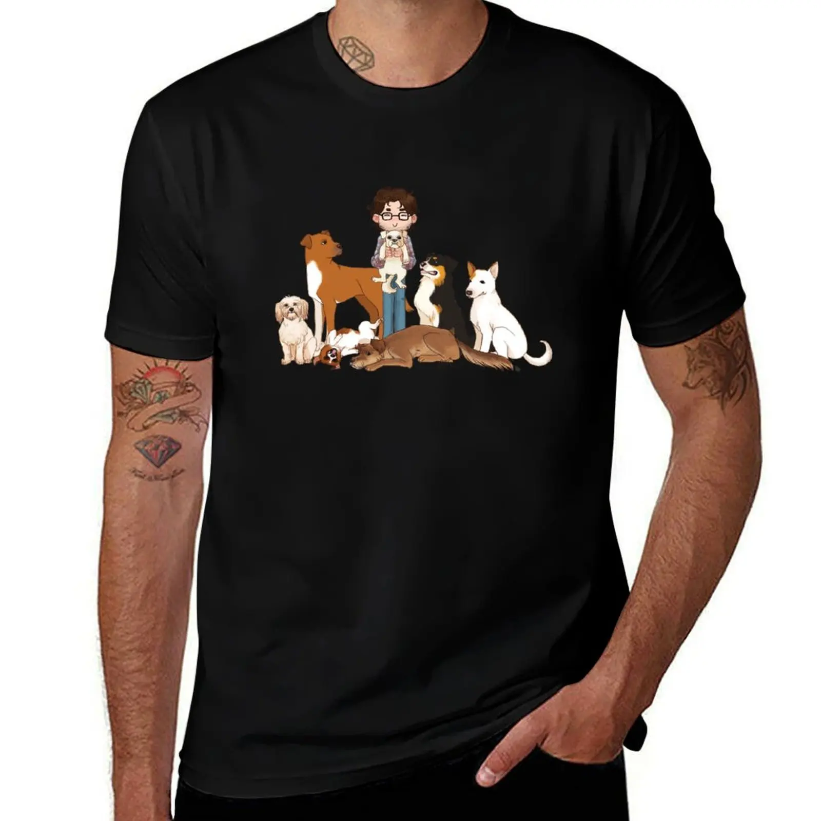 

Will Graham + Dogs T-Shirt t shirts for man slim fit anime tshirt T-Shirt