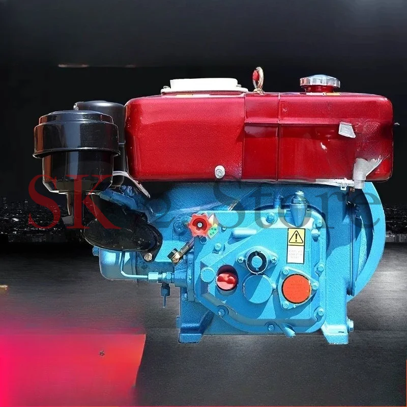 Single Cylinder Water-cooled 15 Full Horsepower Engine Small Tractor Agricultural Electric Start