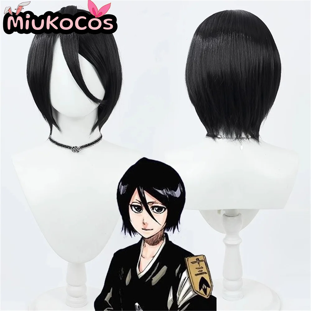 

В НАЛИЧИИ Rukia Kuchiki Косплей Парик MiukoCosplay Аниме BLEACH Косплей