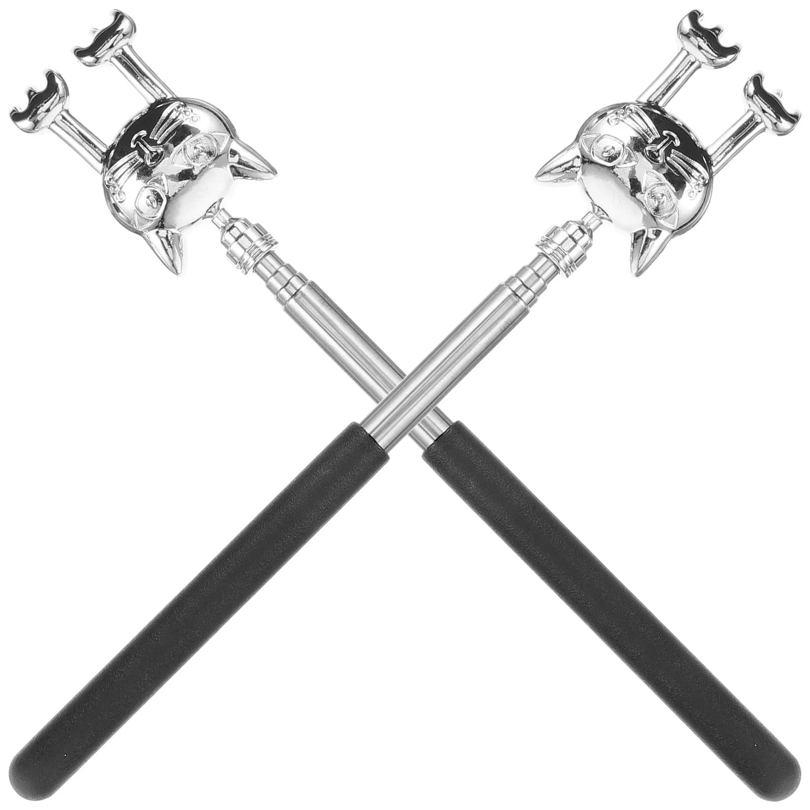 

2pcs Stainless Steel Back Scratcher Long Handle Retractable Extendable Metal Itch Relief Tool for Adults Pregnant Women Elderly