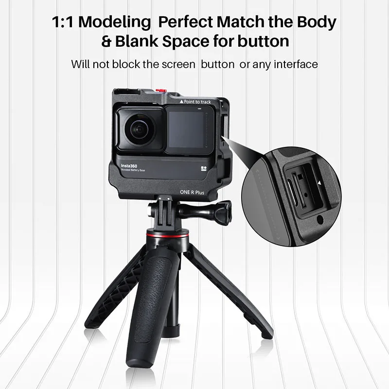 Ulanzi Insta360 Een R Plus Metalen Kooi Met Koud Schoen Vullen Licht Microfoon Frame Beschermhoes Insta360 Een R Plus accessoires