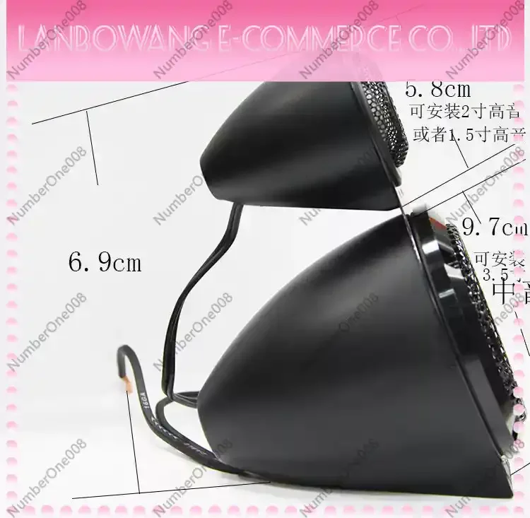Car Audio A-pillar Three-way Mold Bracket Triangle Position 3.5-inch Mid-range Base Tweeter Inverted Mold Bracket
