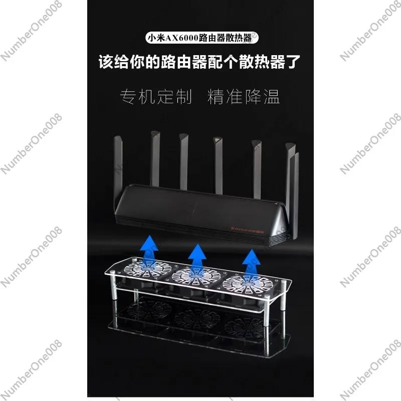 For AX6000 Router, AX3600, AX7000 Router, Cooling Fan Bracket, High Air Volume