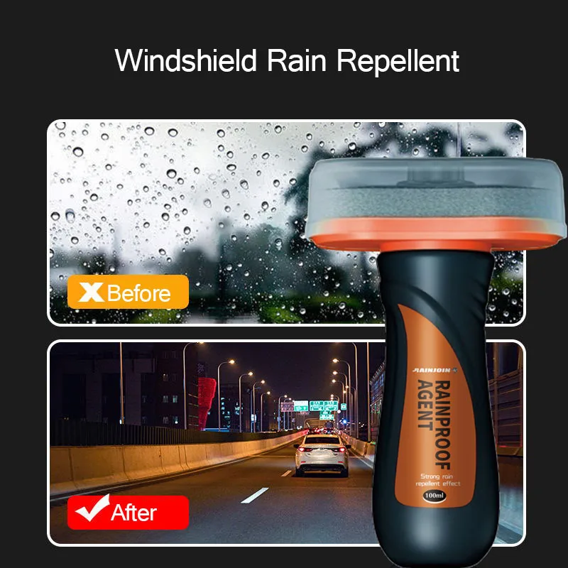 Water Repellent Car Glass Anti Rain Coating Hydrophobic Rain Repellent Car Liquid Windshield Mirror Mask Windsreen Cleaner