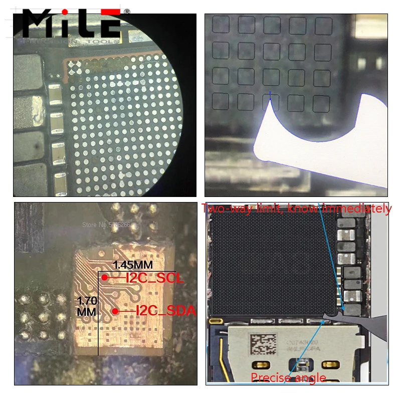 Dysza opalarki kątowej 45 stopni + mikroskop z latającym drutem CPU Specjalne ostrze Fly Line do stacji lutowniczej z gorącą wiatrówką 861DW — zdjęcie 5