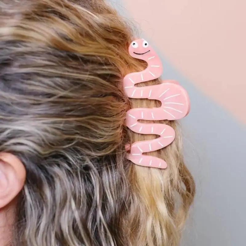 Kẹp tóc acrylic 652F dành cho nữ Kẹp tóc thiết thực cho kiểu tóc bồng bềnh Độ bám chắc chắn trong các sự kiện thể thao và xã hội