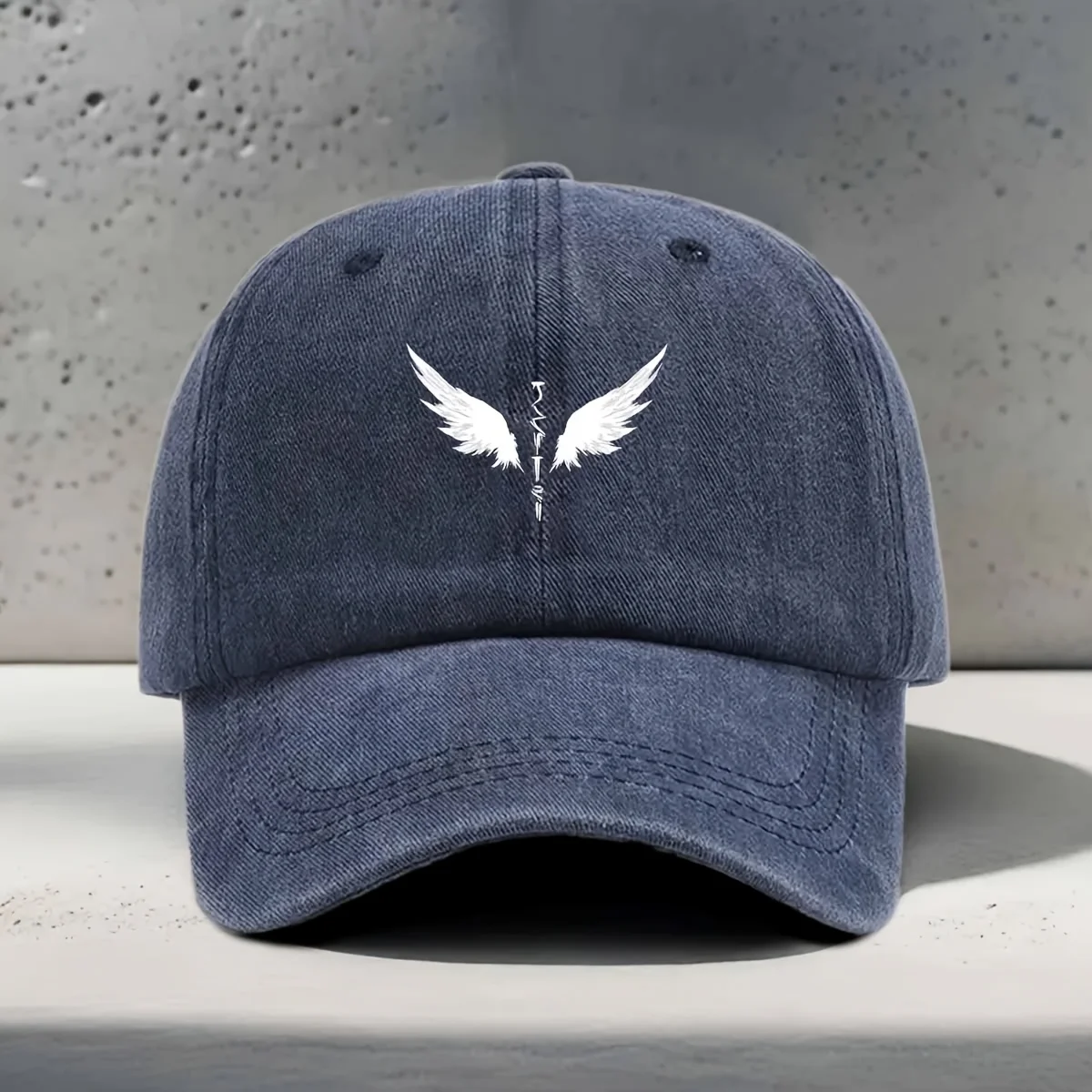 Customization Women'S Baseball Cap With Wing Lines And Feather Texture Print, Mystical Dreamy Style For Daily Outings And Partie