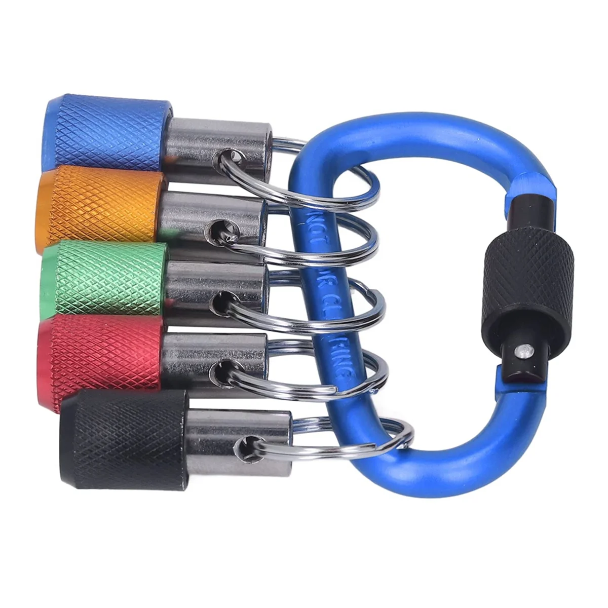 Новый держатель бит 1/4, устойчивый к окислению, хорошая совместимость, магнитный держатель розетки, металлический карабин, портативное покрытие, синий