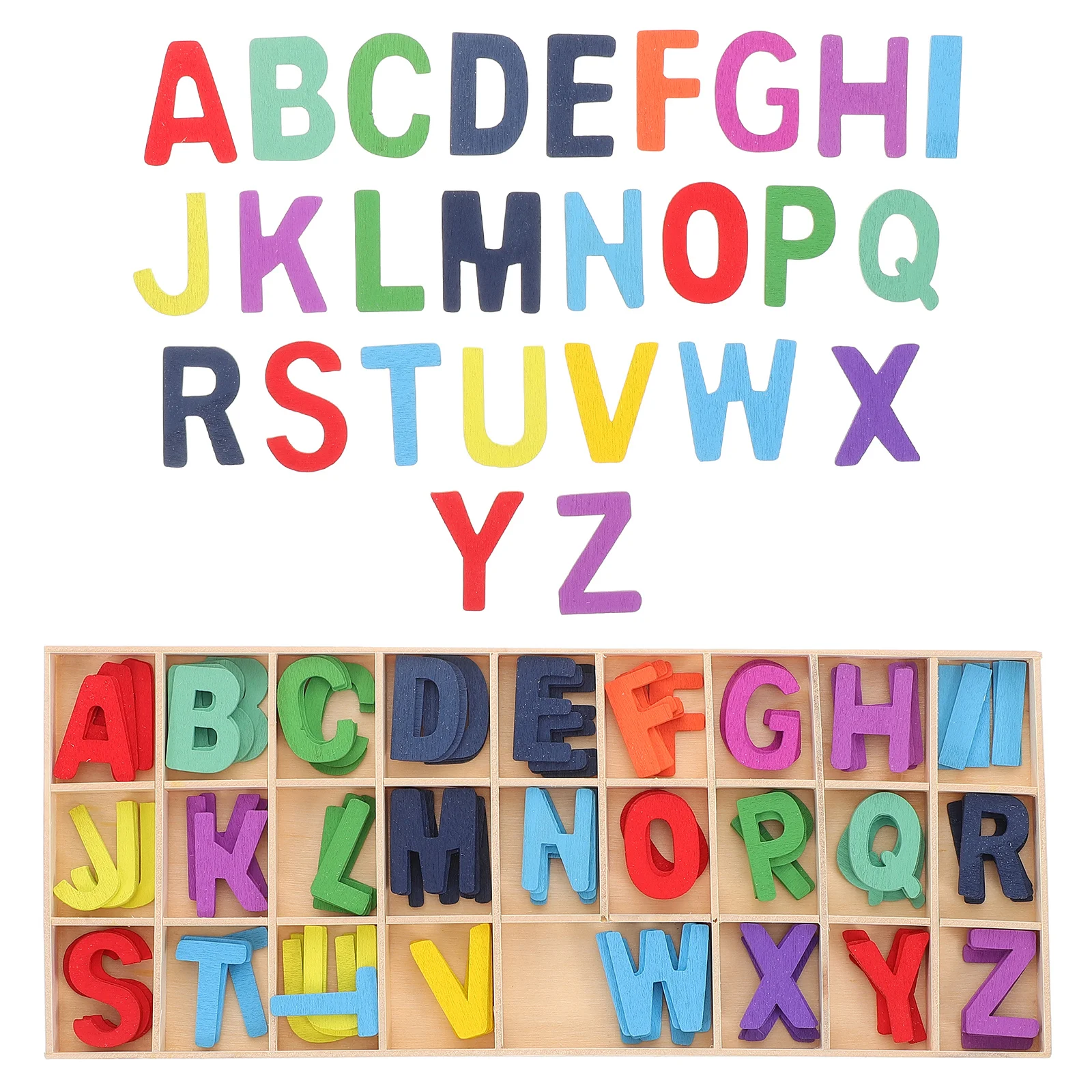 1Set Wooden Alphabe… - image