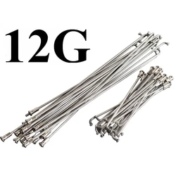 5 Pcs Bicycle Spokes,12G(2.55mm)108~225MM Nut End Caps Tip 304 Stainless Steel E-Bike Parts