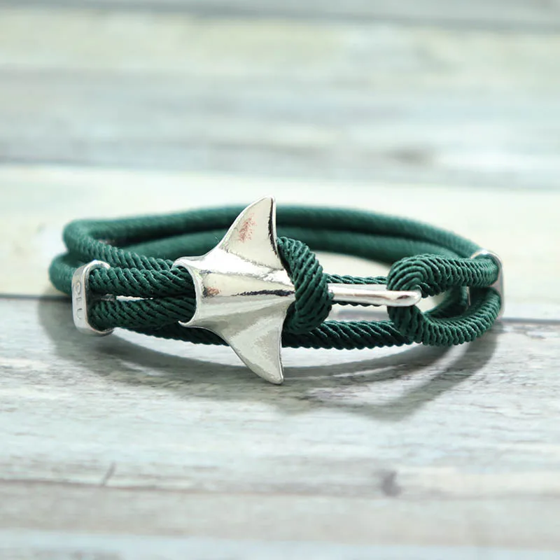 Fashion Manta Bracelet Men Women 3 Layers Adjustable Ocean Animal Rope Braslet Accessories Environmental Protection Pulseras