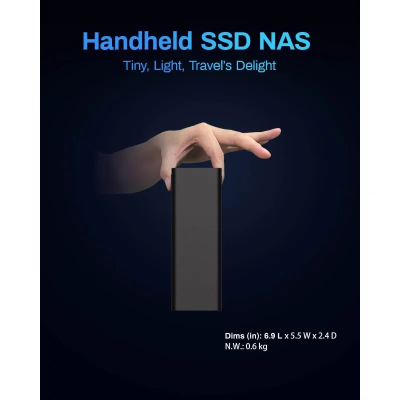 

F8 SSD Plus NAS - 8Bay All SSD NAS Storage Core i3 8-Core 8-Thread CPU, 16GB DDR5 RAM, 10GbE Port, 8 Heat Sinks Included
